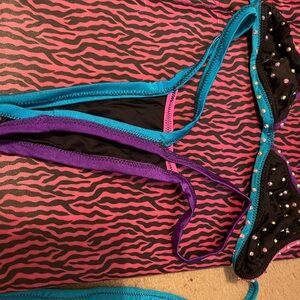 Black and Teal dance outfit